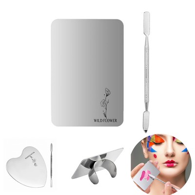 Stainless Steel Makeup Mixing Palette DIY Paint Tray