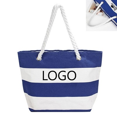 12oz Rope Handle Cotton Canvas Tote Bag