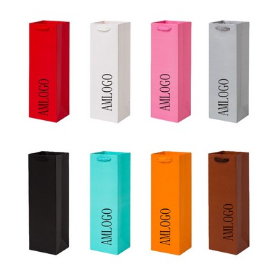 Kraft Paper Solo Wine Gift Pouch