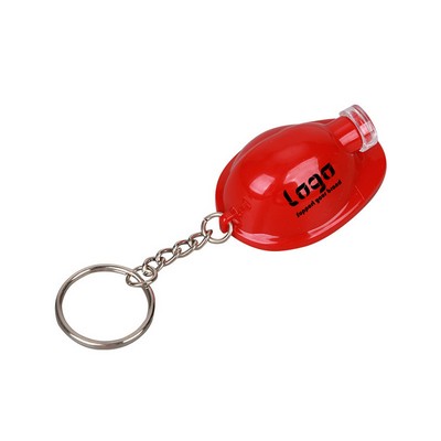 Helmet Style LED Light Keychain
