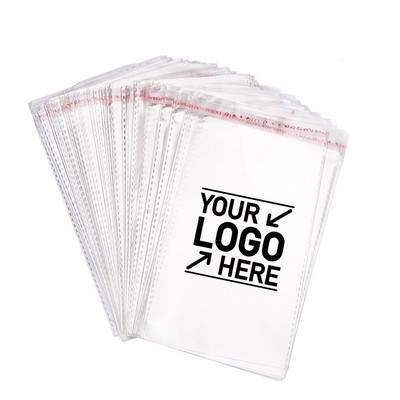 6x9" Clear Flat Self-Sealing Bags
