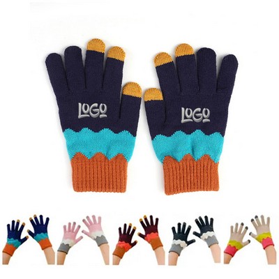Winter Warm Knitted Touchscreen Gloves