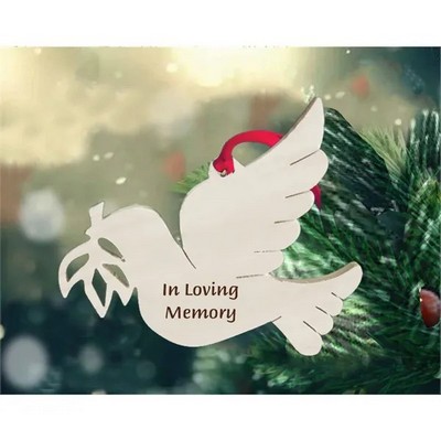 Wood Dove Ornament