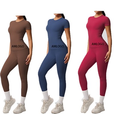 High-Performance Zippered Yoga Set