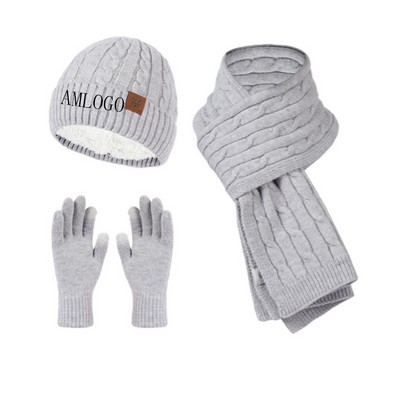Cozy Knit Beanie Trio Collection
