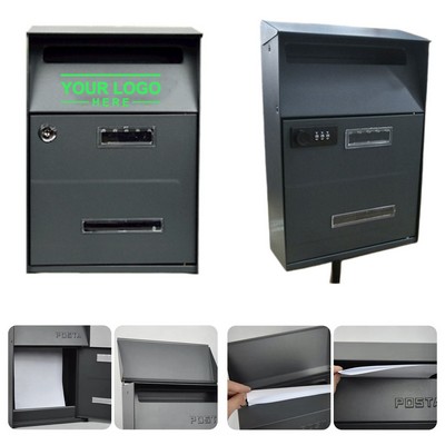 Secure Wall-Mounted Locking Mailbox