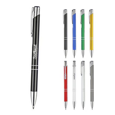 Aluminum Metallic Click Pen
