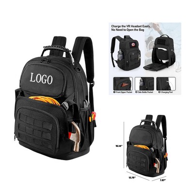 Heavy-Duty Oxford Tool Backpack