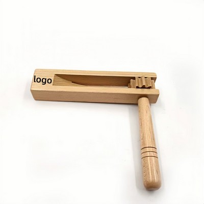 Wooden Castanet Clapper for Early Childhood Music Education Orff Percussion Instrument