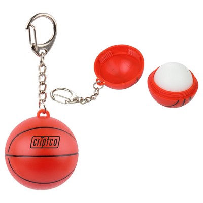 Basketball SPF15 Lip Balm with Keychain