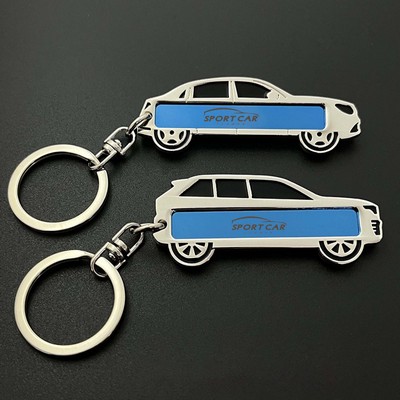 Mini Car Shape Stainless Steel Keychain