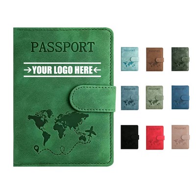 PU Passport Holder with Strap