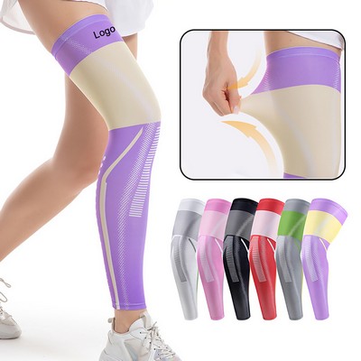 Compression UV Protect Sports Long Knee Leg Sleeve 1 Pc