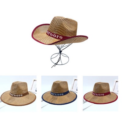 Wide Brimmed Straw Hat