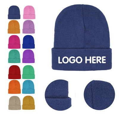 Luxurious Plush Acrylic Knit Cap