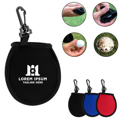 Portable Golf Ball Cleaner Pouch
