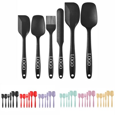 Silicone Spatula Set 6 Pieces Food Grade