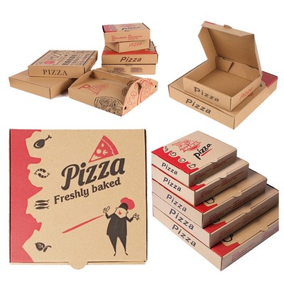 Kraft Paper Pizza Box Take Out Pizza Container