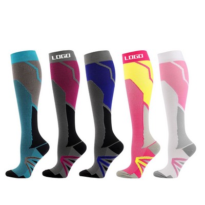 Personalized Unisex Knee-High Knit Socks with Full Customization