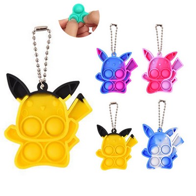 Pikachu Silicone Push Pop Keyring