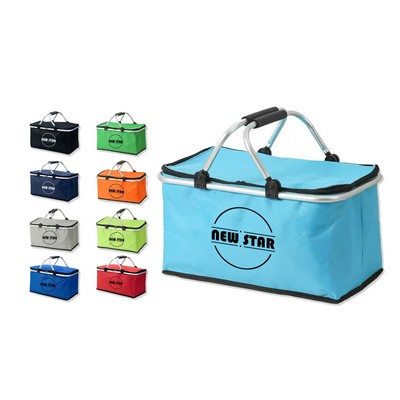 Aluminum Folding Picnic Basket