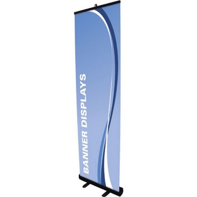 24" x 78" Retractable Banner Stand with Vinyl Banner - Full Color Print