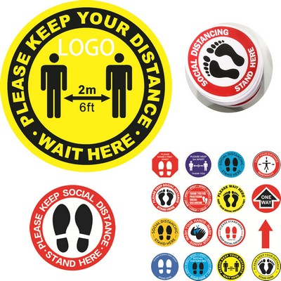 Social Distancing Floor Decals Stickers