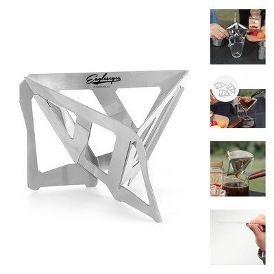 Stainless Steel Folding Coffee Filter Rack
