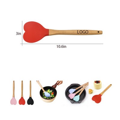Wooden Handle Silicone Spatula