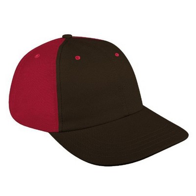 Contrast Back Brushed Slide Buckle Dad Cap