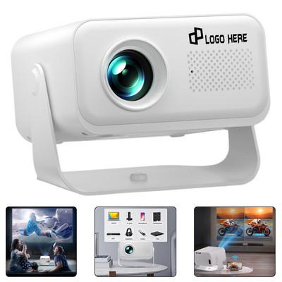 Bluetooth-Enabled Projector W/ Gimbal