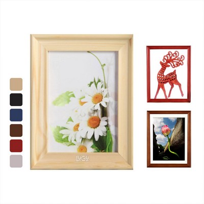 Solid Wood Picture Frame Hanging Wall Table