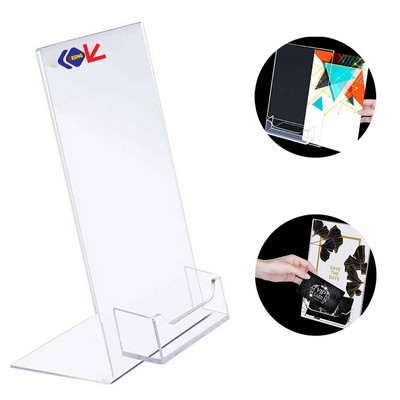 Acrylic Brochure Business Card Display Stand