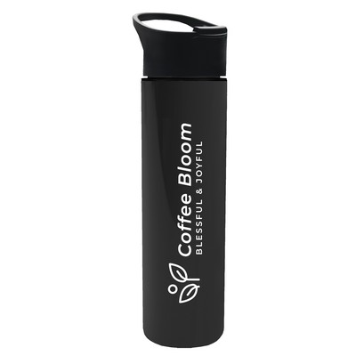 Garyline® Slim Double-Wall Insulated Bottle with Pop-Up Lid - 16 oz.