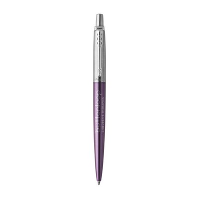 Parker Jotter London Stainless Steel Ballpoint - Victoria Violet - Chrome Trim