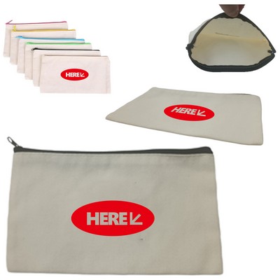 Custom Canvas Zipper Pen Case