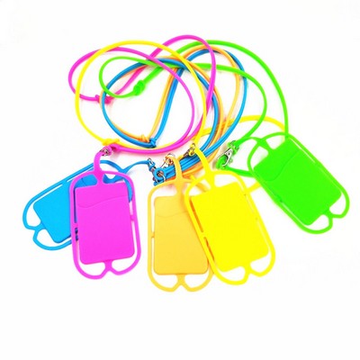 Silicone Lanyard with Phone Holder