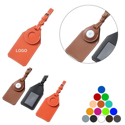 Faux Leather Luggage Tag