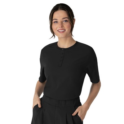 Wink - Renew - Women's Two-Pocket Tuck-In Henley Scrub Top
