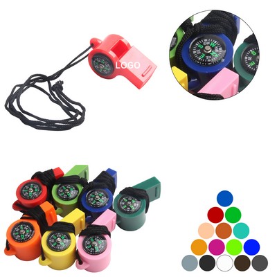 Emergency Whistles with Compass