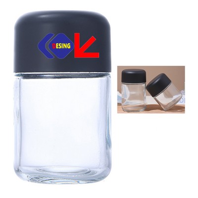 5oz Mini Clear Glass Storage Jar with Lid