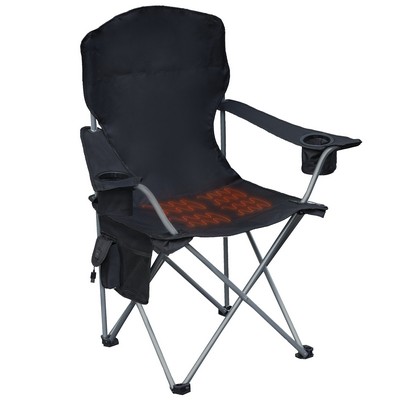 Deluxe Heated Folding Quad Chair