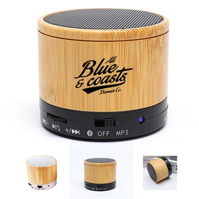 Mini Bamboo Bluetooth Speaker