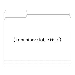 File Right™ White 3 Tab File Folder