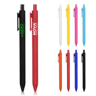 Eco-Friendly Velvet Soft-Touch Gel Pen