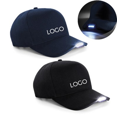 Replaceable Battery Led Lighted Baseball Cap