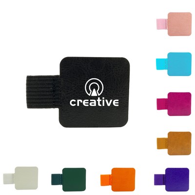 Leather Self-Adhesive Pen Clip