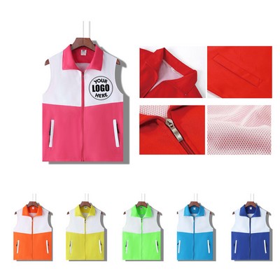 Universal Work Crew Vest with Multiple Pockets