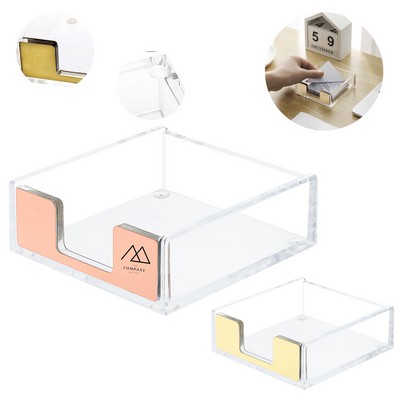 Clear Acrylic Sticky Note Pad Holder