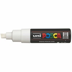 White Small Posca Paint Windshield Marker